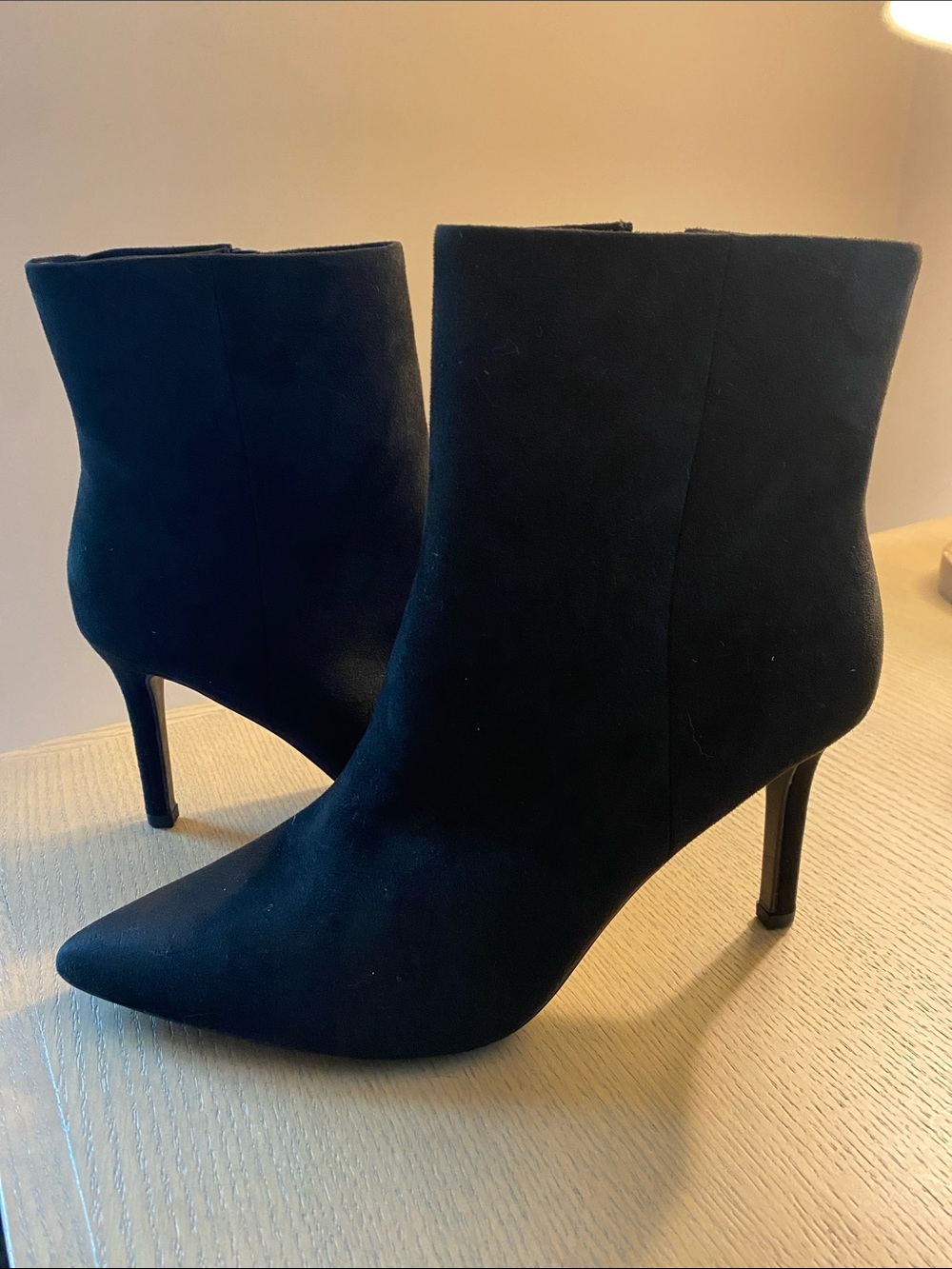 a new day Black Pointed Toe Stiletto Ankle Booties